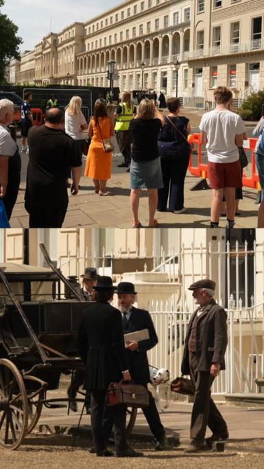 People are dressed in another period while in Regency Cheltenham
