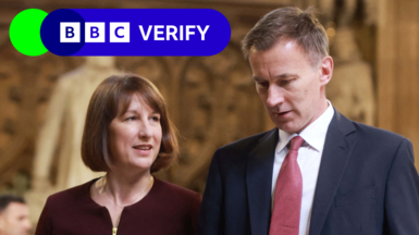 Rachel Reeves and Jeremy Hunt in Parliament on 17 July 2024 on 