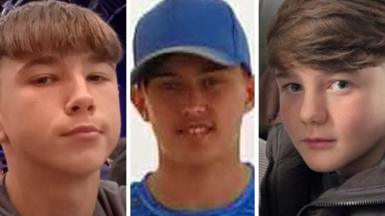 A split picture of Declan Sawyer, Reco Puttock and Junior Slater