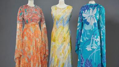 Dresses from the 1970s had a more relaxed style