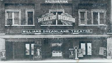 The Williams Dreamland Theatre destroyed during the Tulsa Race Massacre, in 1921