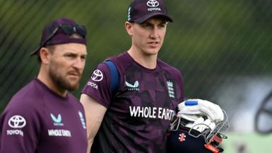 Brendon McCullum and Harry Brook