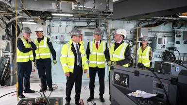 Prime Minister Keir Starmer and Defence Secretary John Healey visit BAE Systems in Govan, Glasgow