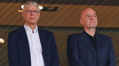 Arsene Wenger and Gianni Infantino