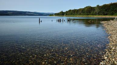View looking towards Inveraray over Loch Fyne from Strachur Bay
