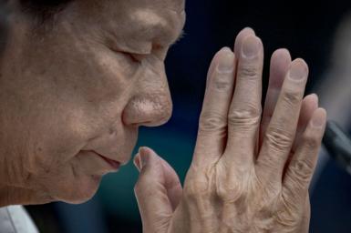 8: Former Philippine President Rodrigo Duterte appears before lawmakers at the Senate on October 28, 2024 in Pasay, Metro Manila, Philippines