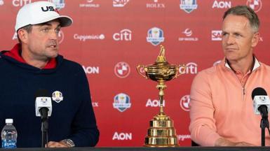 Bradley and Donald with Ryder Cup trophy