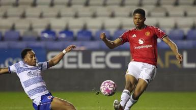 Manchester United forward Chido Obi in action against Reading on 20 March