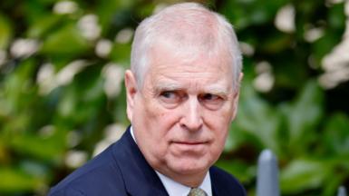 Prince Andrew, head and shoulders, April 2025