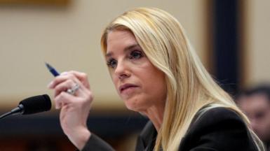 Image shows Pam Bondi