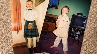 Bruce Mouat as a 10-year-old 