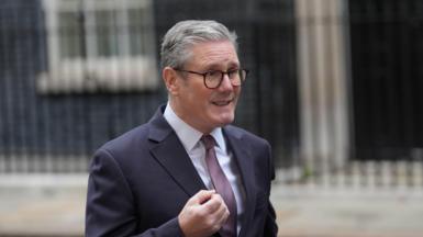 Sir Keir Starmer speaks to the media in Downing Street