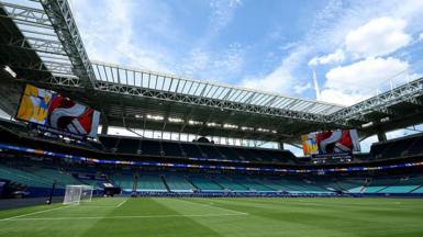 General view inside Miami Stadium before the FIFA World Cup 2026 match between Saudi Arabia and Uruguay