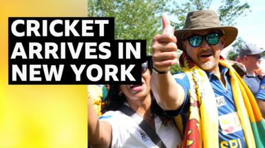 Cricket fans in New York