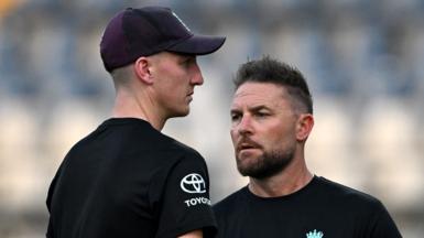 Brendon McCullum and Harry Brook