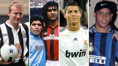 Shearer, Maradona and Gullit, Cristiano Ronaldo, Ronaldo