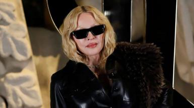Madonna at the Saint Laurent fashion show as part of Spring/Summer 2026 Paris Fashion Week 