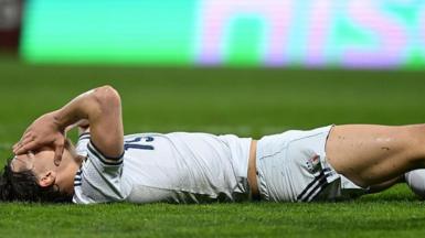 A defeated Pio Esposito