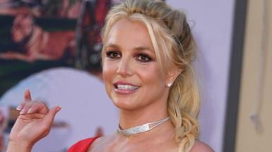 US singer Britney Spears arrives for the premiere of Sony Pictures' "Once Upon a Time... in Hollywood" at the TCL Chinese Theatre in Hollywood, California on July 22, 2019. 