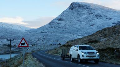 Ceann a Tuath na Hearadh san t-sneachd 