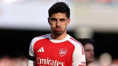 Kai Havertz playing for Arsenal