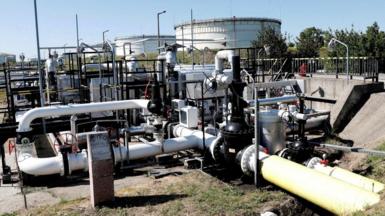 The Druzhba oil pipeline between Hungary and Russia is seen at the Hungarian MOL Group's Danube Refinery in Szazhalombatta, Hungary, May 18, 2022