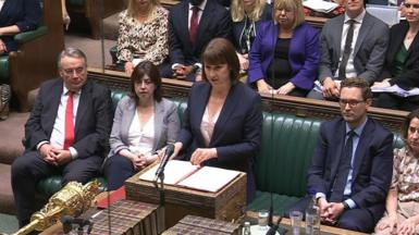 Rachel Reeves in the House of Commons
