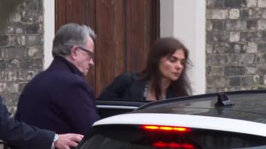 Peter Mandelson being arrested