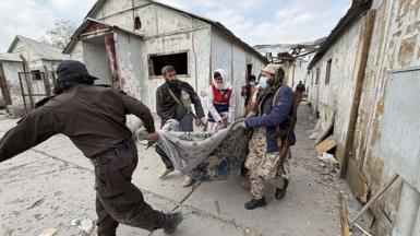 Bodies are removed following reported Pakistani airstrikes in Kabul, Afghanistan on March 17, 2026. Afghan officials said the strikes allegedly hit a drug rehabilitation centre in the capital, causing civilian casualties. 