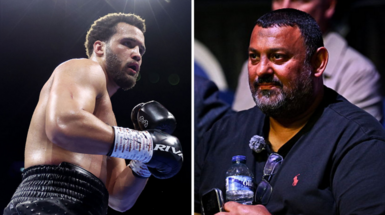A side-by-side of Moses Itauma and Prince Naseem Hamed