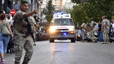 An ambulance in Beirut