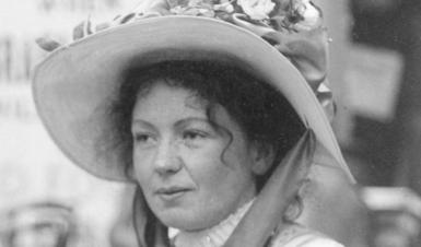 Christabel Pankhurst in pic by John Thomson