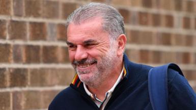 Ange Postecoglou smiling