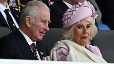 Charles and Camilla grew emotional during the event