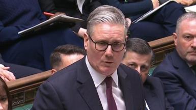 Sir Keir Starmer addresses MPs from the despatch box in the House of Commons