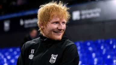 Ed Sheeran at Ipswich Town 