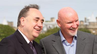 Alex Salmond and Tom Hunter 