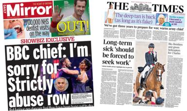 The Daily Mirror and the Times