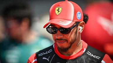 Ferrari's Lewis Hamilton at the Hungarian Grand Prix