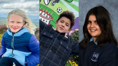 Yr enillwyr - Gweni, Llew a Sofia