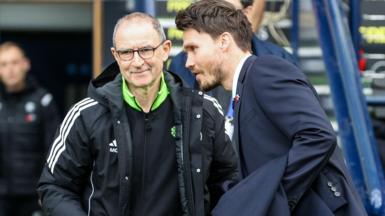 Celtic interim manager Martin O'Neill and Rangers head coach Danny Rohl
