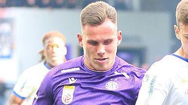 Cagliari forward Nik Prelec, pictured playing on loan for Austria Vienna