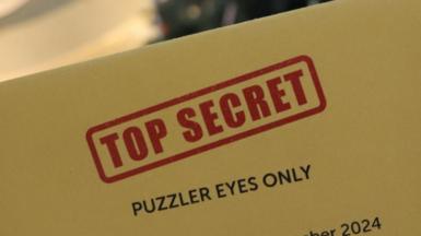 'Top Secret' envelope containing the GCHQ challenge