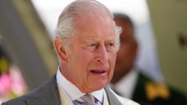 King Charles head and shoulders in a picture taken at Ascot races in June 2026
