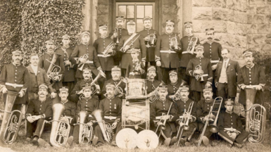 Band Cyfarthfa yn 1850
