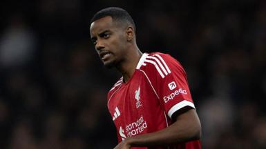Alexander Isak playing for Liverpool