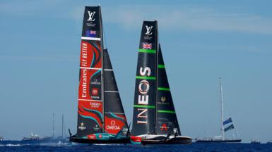 Vessels of Great Britain and New Zealand in the America's Cup 