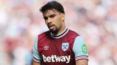 Lucas Paqueta wearing a West Ham shirt