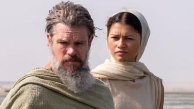 Matt Damon and Zendaya in The Odyssey