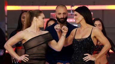 Ronda Rousey and Gina Carano face off